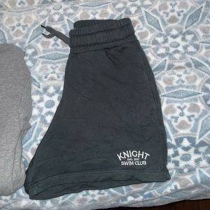 Knight swim black sweat shorts